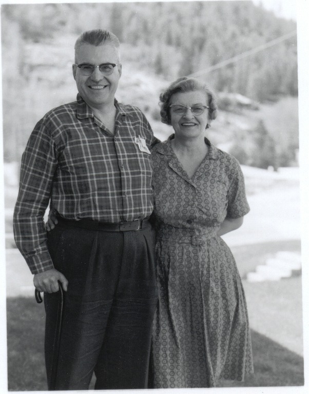 Norman Gorman (Goresky) and wife Pauline, 1955