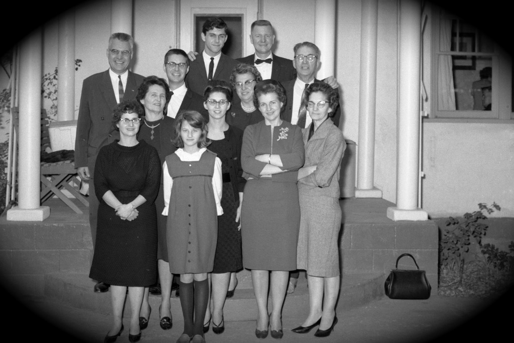 Family at Victor Goreskys Funeral 1965