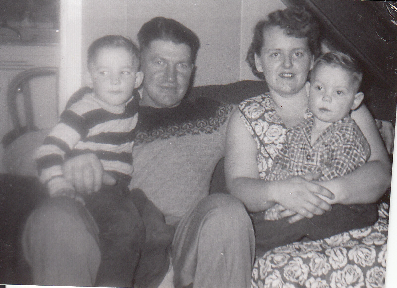 Allan, Betty, Kelvin and Terrance, Jan 1956