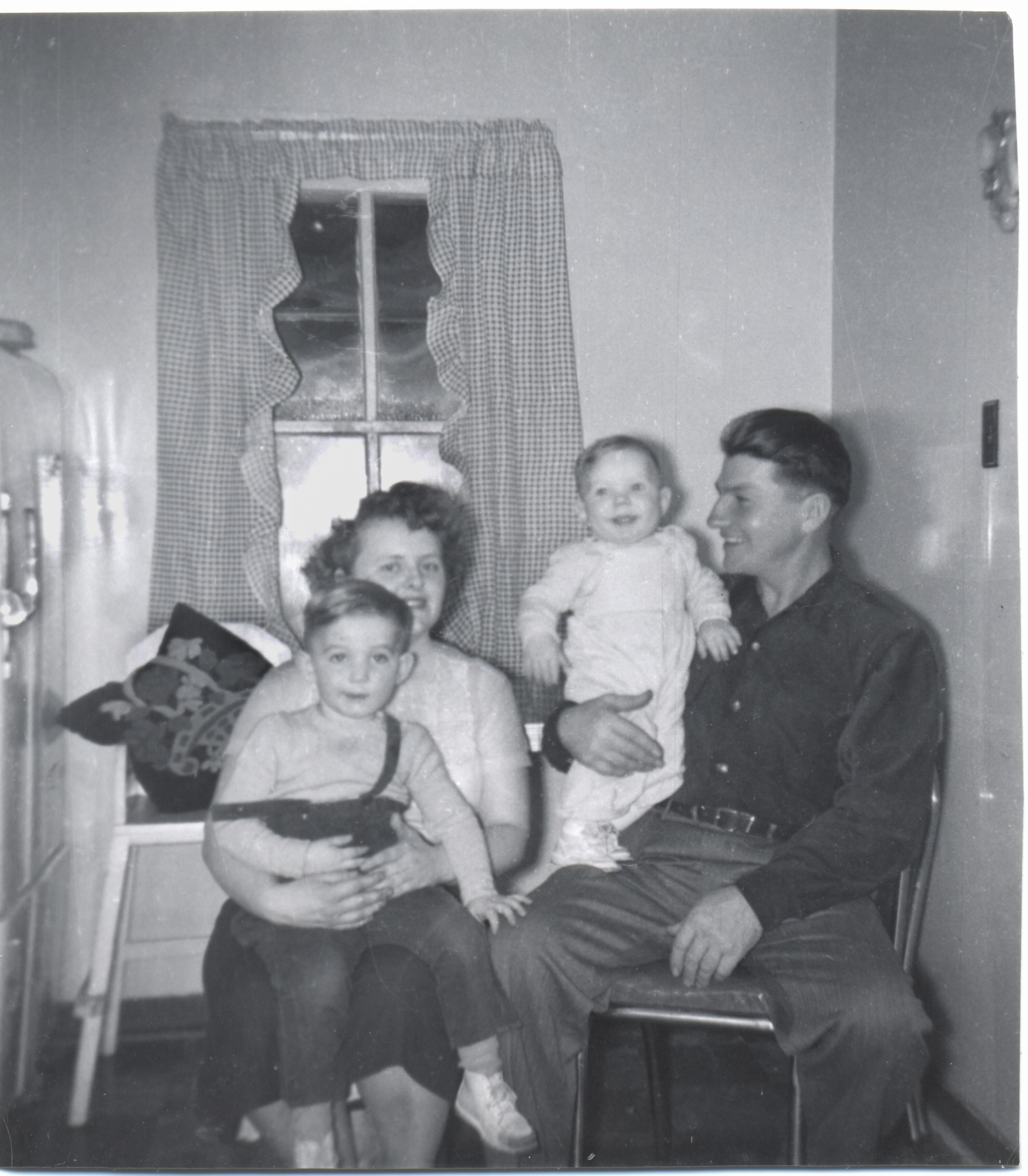Kelvin, Betty, Terry, Allan January 1955